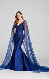 1 of 5 Ellie Wilde EW121007 Dress Navy-Blue