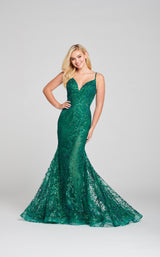 1 of 3 Ellie Wilde EW121011 Dress Emerald