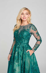 8 of 8 Ellie Wilde EW121013 Dress Emerald