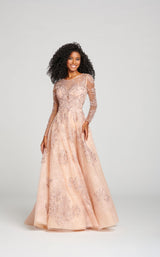 1 of 8 Ellie Wilde EW121013 Dress Rose-Gold