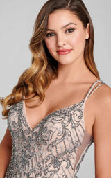 3 of 3 Ellie Wilde EW121020 Dress Platinum-Nude