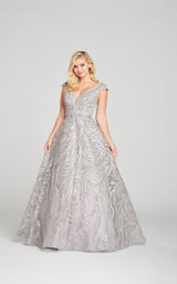 1 of 3 Ellie Wilde EW121021 Dress Heather-Silver