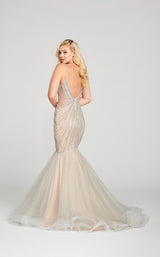 2 of 3 Ellie Wilde EW121022 Dress Silver-Nude