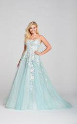 2 of 5 Ellie Wilde EW121027 Dress Powder-Blue-Multi