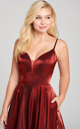 8 of 8 Ellie Wilde EW121035 Dress Wine