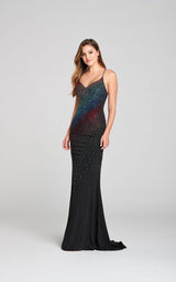 1 of 4 Ellie Wilde EW121038 Dress Black-Rainbow