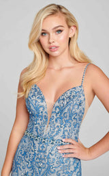 3 of 3 Ellie Wilde EW121045 Dress Ocean-Nude