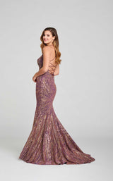 3 of 6 Ellie Wilde EW121049 Dress Purple-Gold