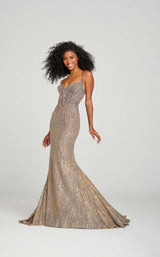 2 of 6 Ellie Wilde EW121049 Dress Silver-Gold