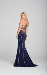 2 of 3 Ellie Wilde EW121051 Dress Navy-Rose-Gold