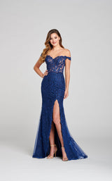 1 of 3 Ellie Wilde EW121052 Dress Navy-Blue
