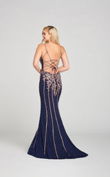 2 of 3 Ellie Wilde EW121053 Dress Navy-Rose-Gold