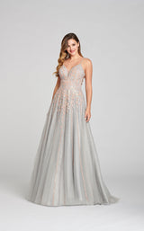 1 of 3 Ellie Wilde EW121067 Dress Gray-Rose-Gold