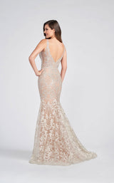 3 of 5 Ellie Wilde EW122002 Dress Silver-Nude