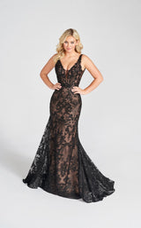 2 of 5 Ellie Wilde EW122002 Dress Black-Nude