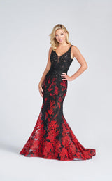 1 of 3 Ellie Wilde EW122012 Dress Black-Red