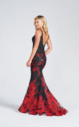 2 of 3 Ellie Wilde EW122012 Dress Black-Red