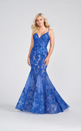 1 of 7 Ellie Wilde EW122017 Dress Royal-Blue-Nude