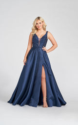 3 of 10 Ellie Wilde EW122021 Dress Navy-Blue