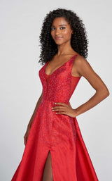 9 of 10 Ellie Wilde EW122021 Dress Red