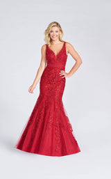 2 of 7 Ellie Wilde EW122034 Dress Dark-Red