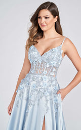 3 of 4 Ellie Wilde EW122038 Dress Dusty-Blue