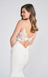 7 of 7 Ellie Wilde EW122041 Dress Pearl-White