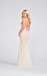 6 of 8 Ellie Wilde EW122042 Dress Ivory-Nude
