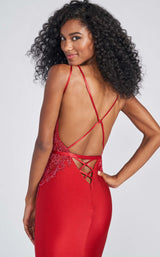 8 of 8 Ellie Wilde EW122048 Dress Ruby