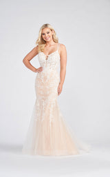 2 of 6 Ellie Wilde EW122052 Dress Ivory-Champagne