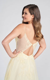 8 of 8 Ellie Wilde EW122053 Dress Light-Yellow