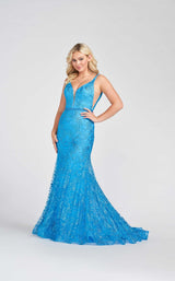3 of 5 Ellie Wilde EW122056 Dress Turquoise