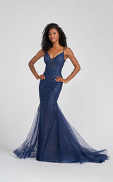 2 of 5 Ellie Wilde EW122058 Dress Navy-Blue