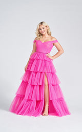 1 of 6 Ellie Wilde EW122060 Dress Hot-Pink