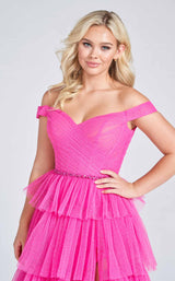 6 of 6 Ellie Wilde EW122060 Dress Hot-Pink