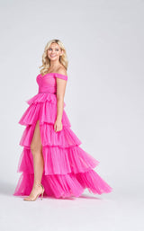 4 of 6 Ellie Wilde EW122060 Dress Hot-Pink