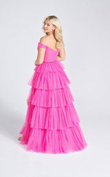 5 of 6 Ellie Wilde EW122060 Dress Hot-Pink