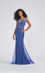 1 of 4 Ellie Wilde EW122061 Dress Royal-Blue