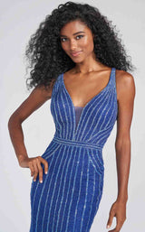 3 of 4 Ellie Wilde EW122061 Dress Royal-Blue