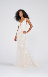 2 of 7 Ellie Wilde EW122067 Dress Ivory-Beige