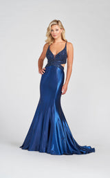 2 of 5 Ellie Wilde EW122068 Dress Navy-Blue