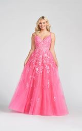 2 of 5 Ellie Wilde EW122084 Dress Hot-Pink