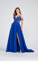 1 of 4 Ellie Wilde EW122089 Dress Royal-Blue