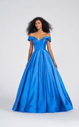 1 of 7 Ellie Wilde EW122090 Dress Royal-Blue