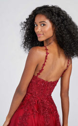 5 of 5 Ellie Wilde EW122093 Dress Wine