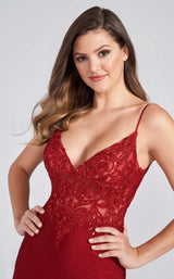 4 of 5 Ellie Wilde EW122094 Dress Wine