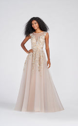 1 of 4 Ellie Wilde EW122096 Dress Silver-Gold