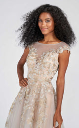 3 of 4 Ellie Wilde EW122096 Dress Silver-Gold