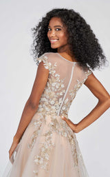 4 of 4 Ellie Wilde EW122096 Dress Silver-Gold