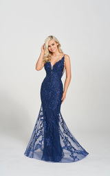 3 of 5 Ellie Wilde EW122101 Dress Navy-Blue